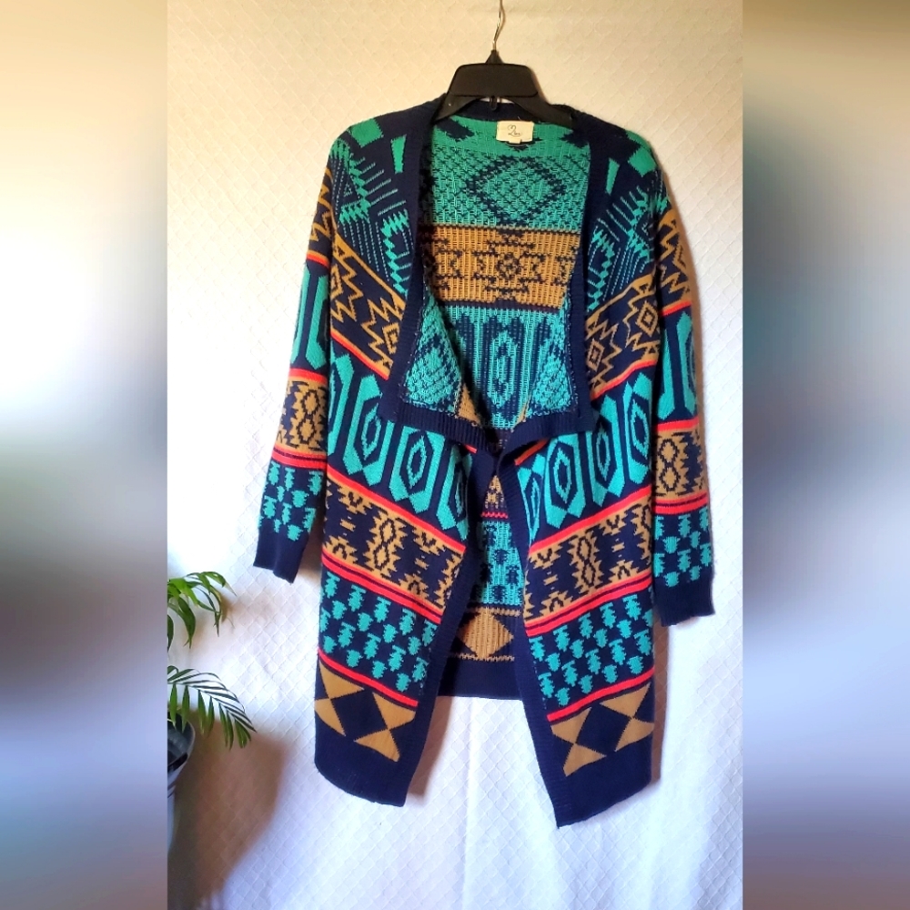 Navy Open-Style Sweater, Size S/M & Barely Worn! Update & Get ready for Spring